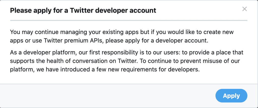 いまさらですが、TwitterのAPI利用申請をしてみた(申請編)